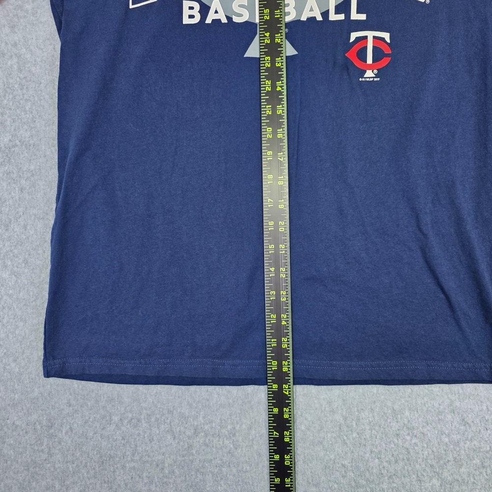 Minnesota Twins Baseball T-Shirt Men's Medium Navy Blue MLB Graphic Tee - Picture 11 of 12